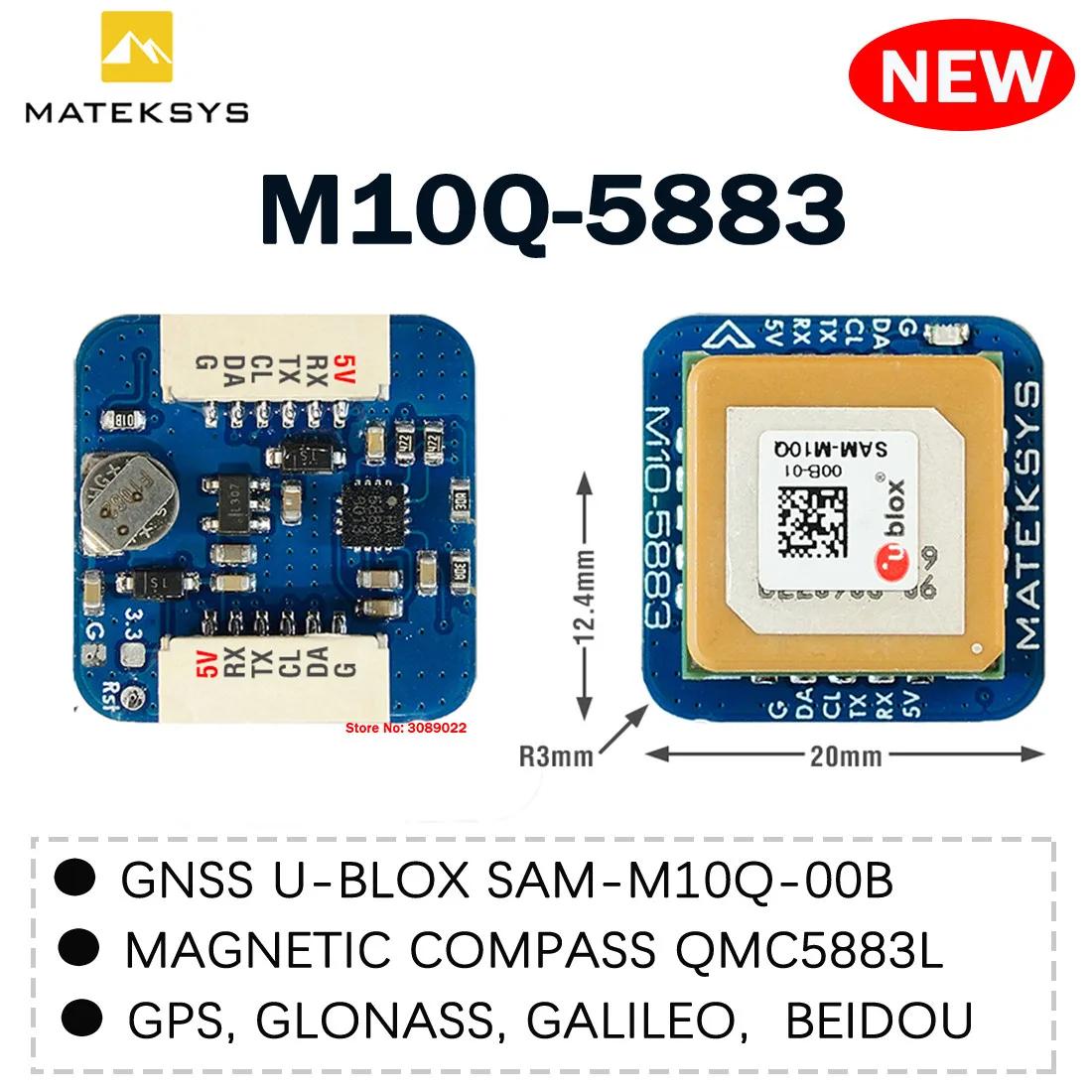 Mateksys MATEK M10Q-5883 GNSS COMPASS GPS  UART, RC Ƽ   FPV , DIY ǰ